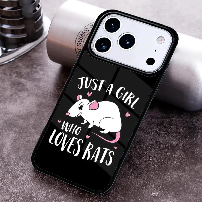Rat Mom Phone Case for iPhone 17 16 15 Pro Max Air 14 13 12 11 Plus Shockproof Capa Cover
