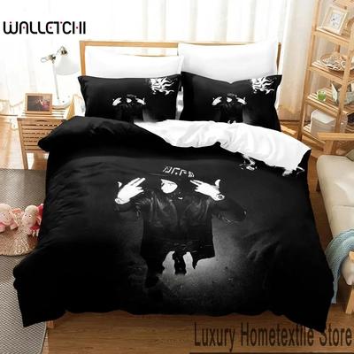 3D Print Yeat Rapper Bedding Set Double Twin King Duvet Cover Comforter Pillowcase Boys Girls Adults Bedroom