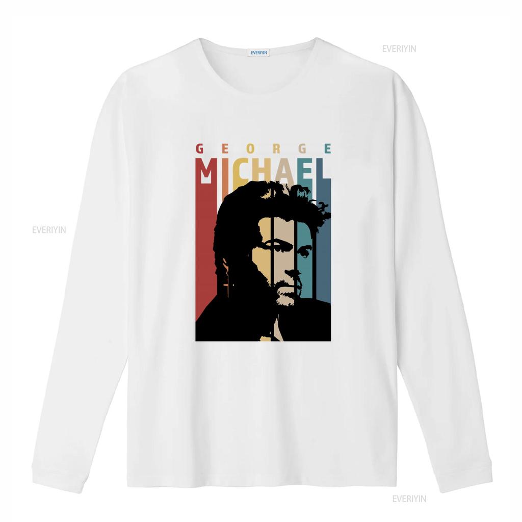 George Michael T-shirt Retro Vintage Musica Perfetta Per Te E I Tuoi Amici vintage Lavata Casual Alla Moda streetwear homme
