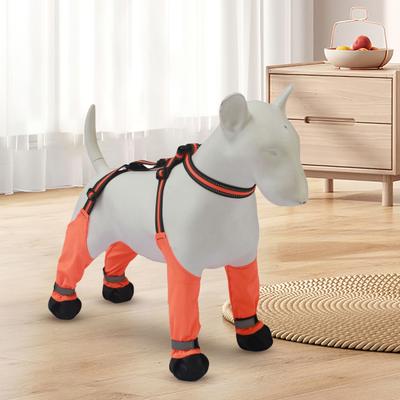 Botas com Suspensórios para Cachorro, Protetor Antiderrapante para Patas de Cachorro, Botas Impermeáveis, Leggings Ajustáveis com Suspensórios para Cachorro, Sapatos para Inverno, Neve, Chuva, Caminhadas