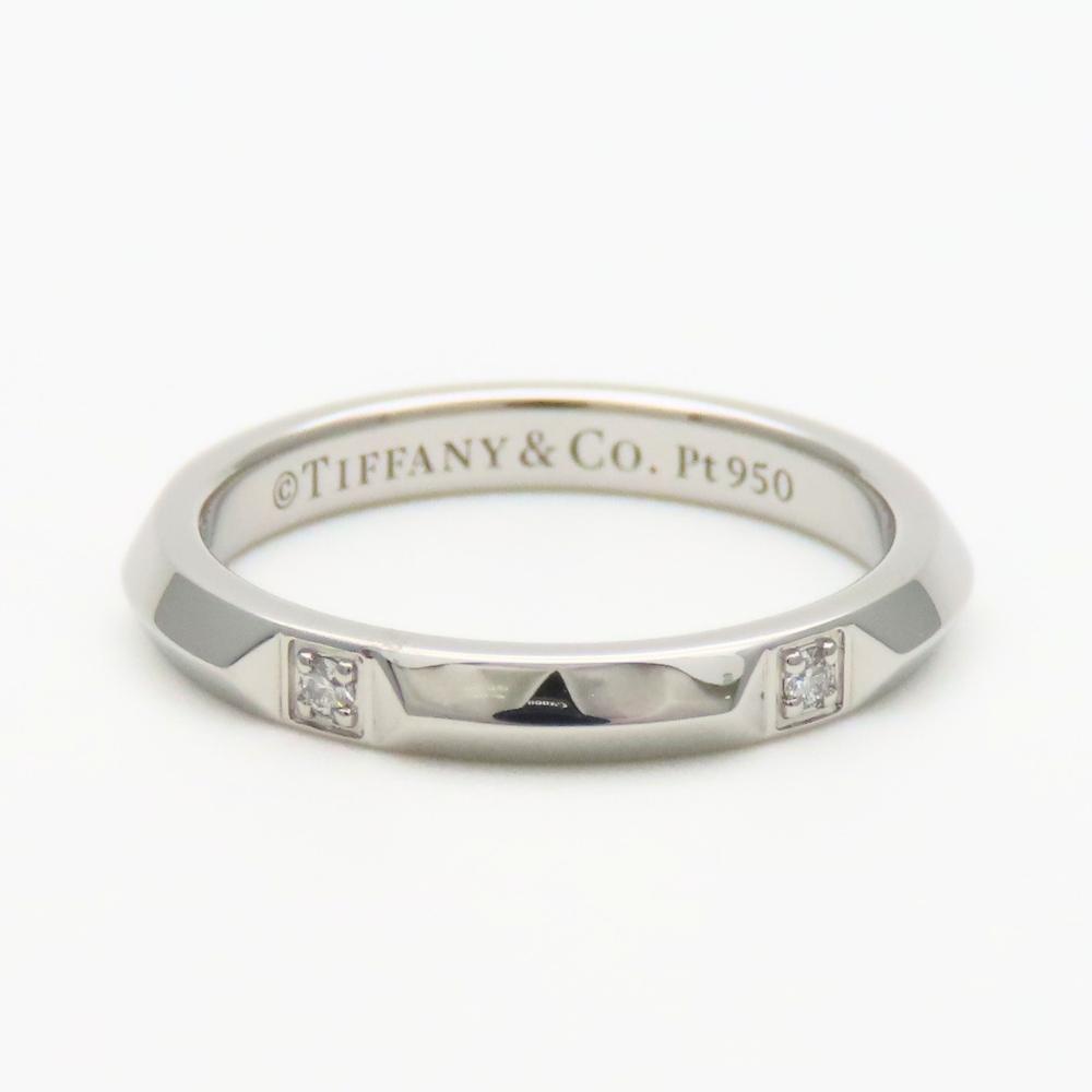 Używane TIFFANY&Co. Pierścionek True band EU#50 Platyna Pt950/diament 4,5g Platyna 5PD