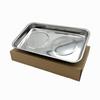 Magnetic Stainless Steel Bowl Set - 5-Piece Storage Plates in 3", 4", and 6" Sizes for Tools