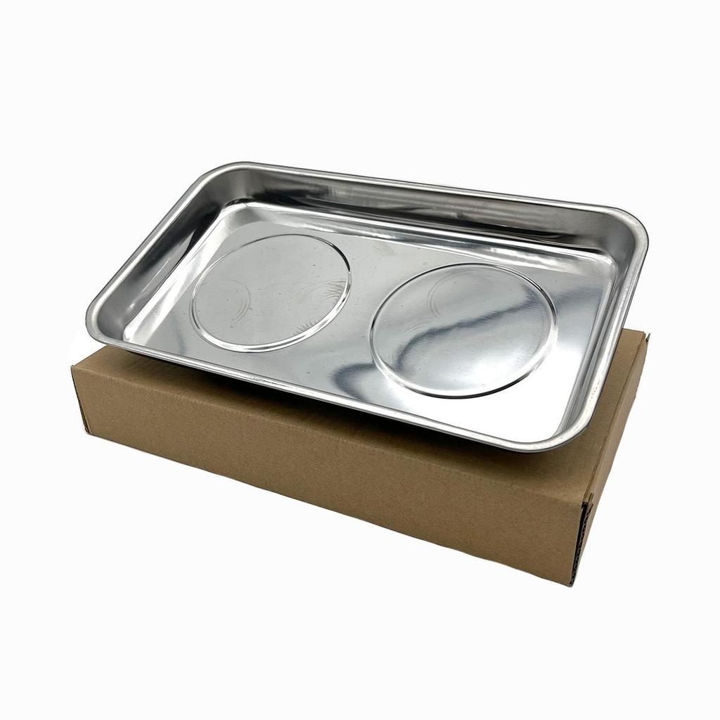 Magnetic Stainless Steel Bowl Set - 5-Piece Storage Plates in 3", 4", and 6" Sizes for Tools