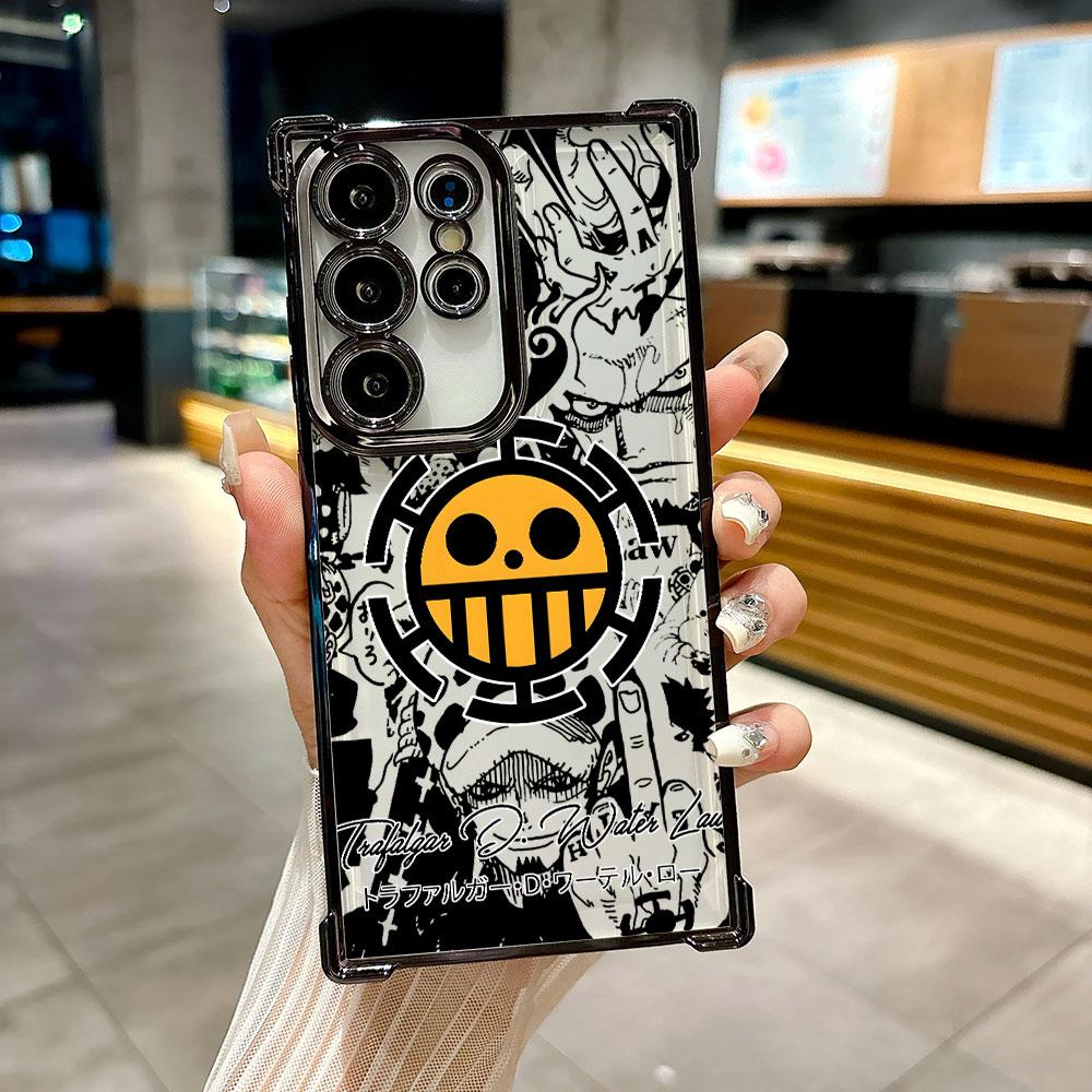 Anime Logo One Pieces Luffy Coque For Galaxy S26 Ultra Phone Case For Samsung S26 S25 S24 S23 S21 Ultra S20 FE S25 Plus 5G Cover