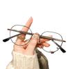 Anti-Blue Glasses Female Hanchao Polygonal Frame Students Can Be Equipped With Degree Myopia Glasses