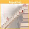 Whimsical Christmas Countdown Calendar With Vibrant Wooden Santa Climbing Stairs For Festive Spirit