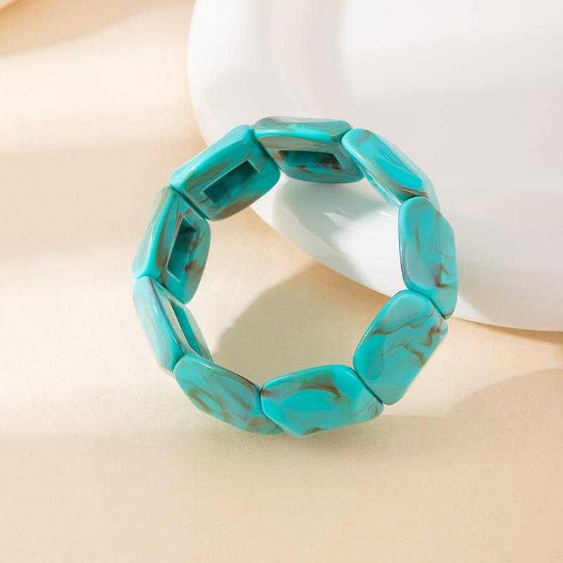 Яркий размытый акриловый браслет-цепочка с бусинами, модный преувеличенный дизайн, высококачественный браслет, женские аксессуары для рук