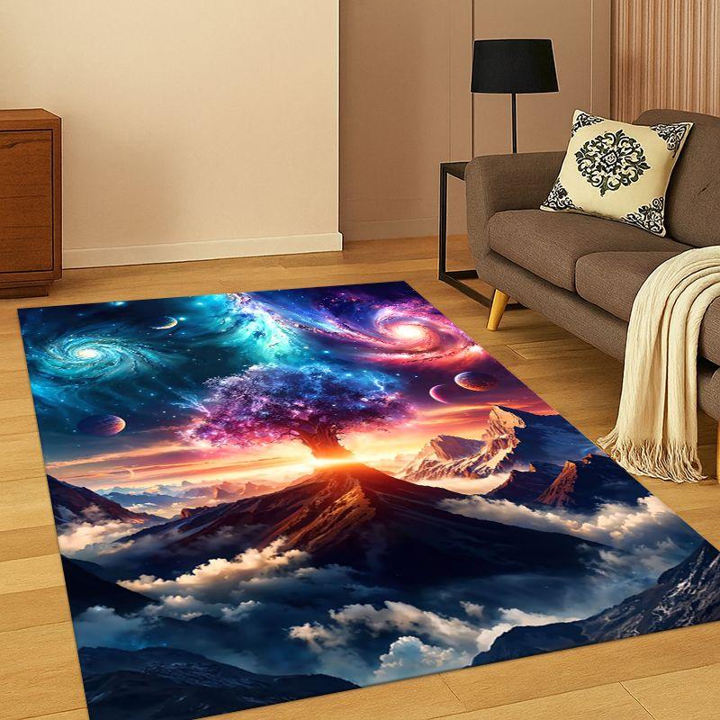 

Tree of Life Nordic Mythology Yggdrasil Nature Cartoon Carpet Rug for Bedroom Living Room Sofa Doormat Home Decor,Non-slip kid 40cm x 60cm