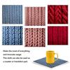 Cleaning Cloth Reusable Kitchen Dish Towels Eco-friendly Microfiber Knitted Print Dishcloths Lint Free Washable Duster Rags Tea Towels 9*7inch