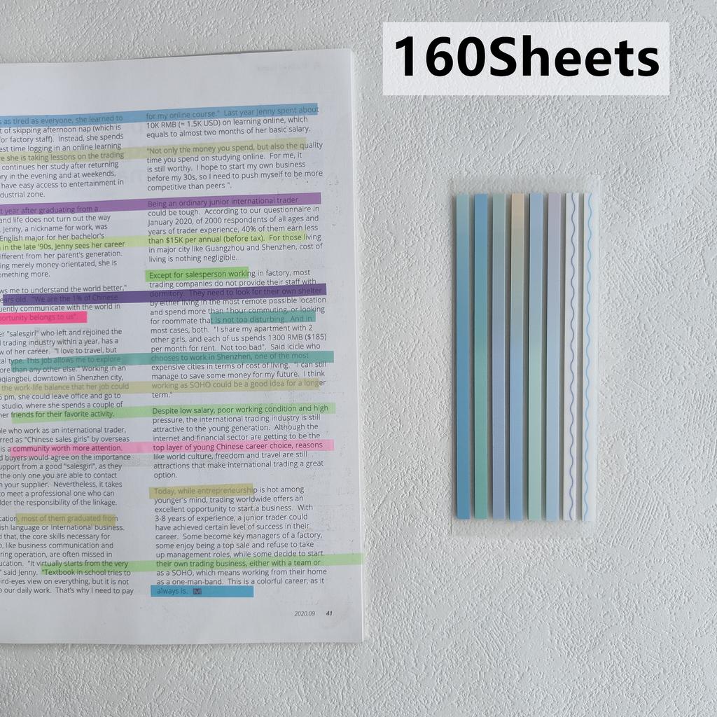 KindFuny 160 Sheets Sticky Note Transparent Sticky Note Index Tabs Arrow Flags for Page Marker Planner  Office School