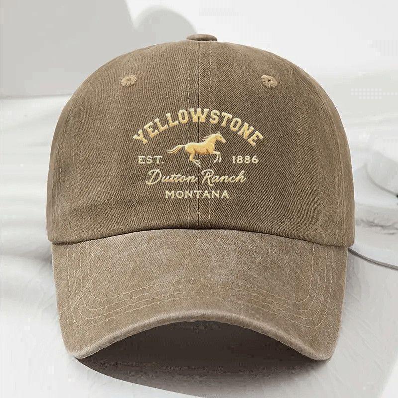 Printed Year of the Horse Hat Men's and Women's Baseball Caps Versatile Men's Hats Outdoor Peaked Hats Sun Hats