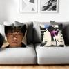 Cushion Cover Silky Short Plush Home Sofa Cushion Cover - Invisible Zipper Home Decoration WeakHero TV Series