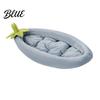 Semi-enclosed Pet Bed Joint Padded Sofa with Vegetable Shape Eggplant Cats Removable Cushion Support Cute
