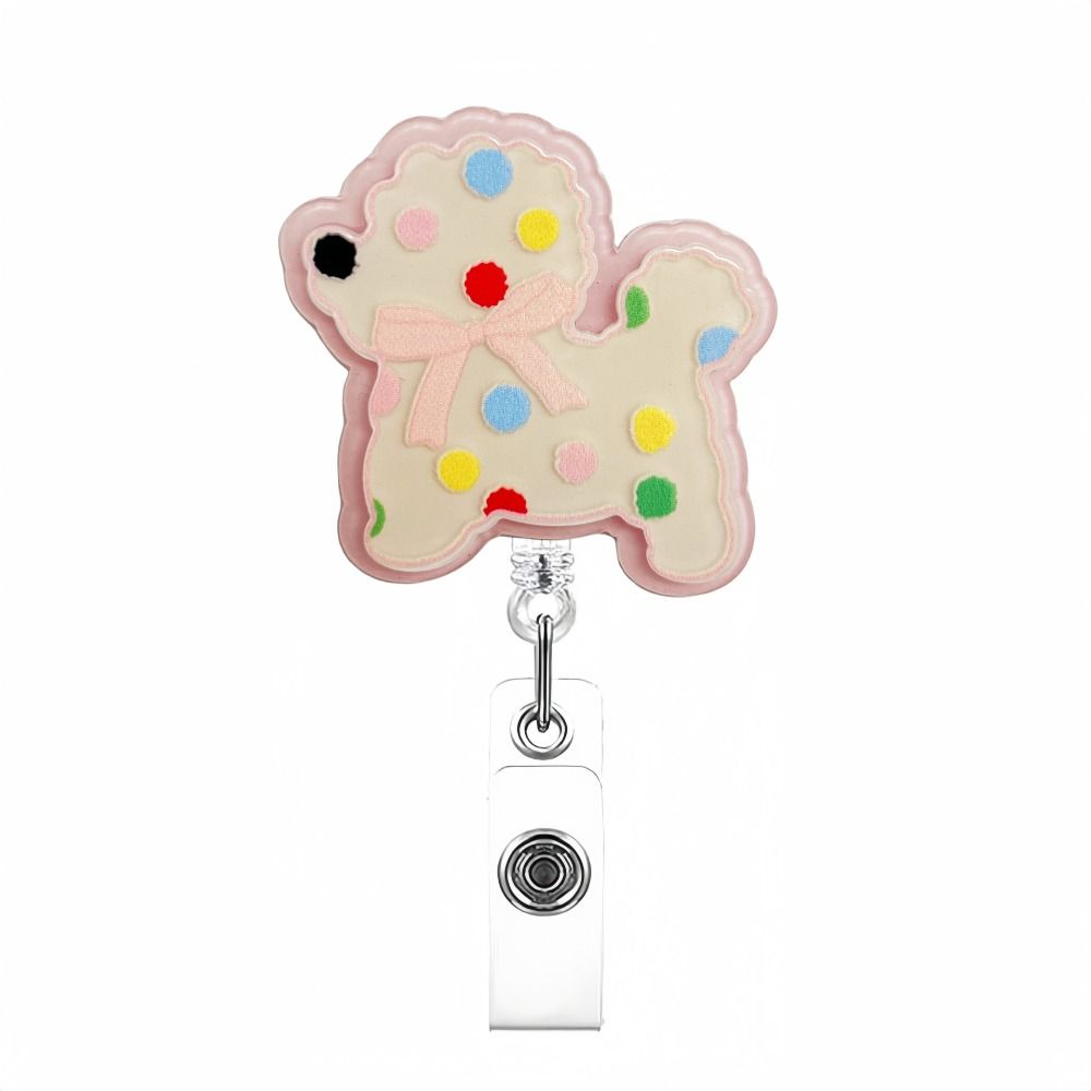 Acrylic Badge Reel Clip Retractable Nurse Badge Reel Work Card ID Badge Holder  Name Holder