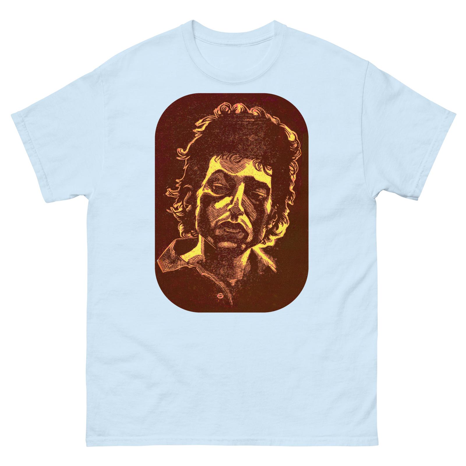 Bob Dylan T-shirt linocut music T-shirt XXL