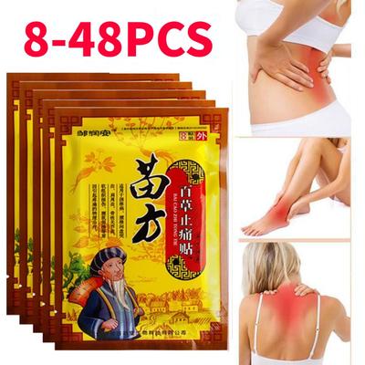 8/16/24/32/40/48 Uds yeso Herbal para aliviar el dolor de alta calidad para hombros, cuello, espalda, rodilla, alivio del dolor muscular, cuidado de la salud