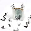 18Pcs/Set 3D Hollow Butterfly Wall Sticker Black&White Wedding Decoration Living Room Home Decor Butterflies Decal Stickers