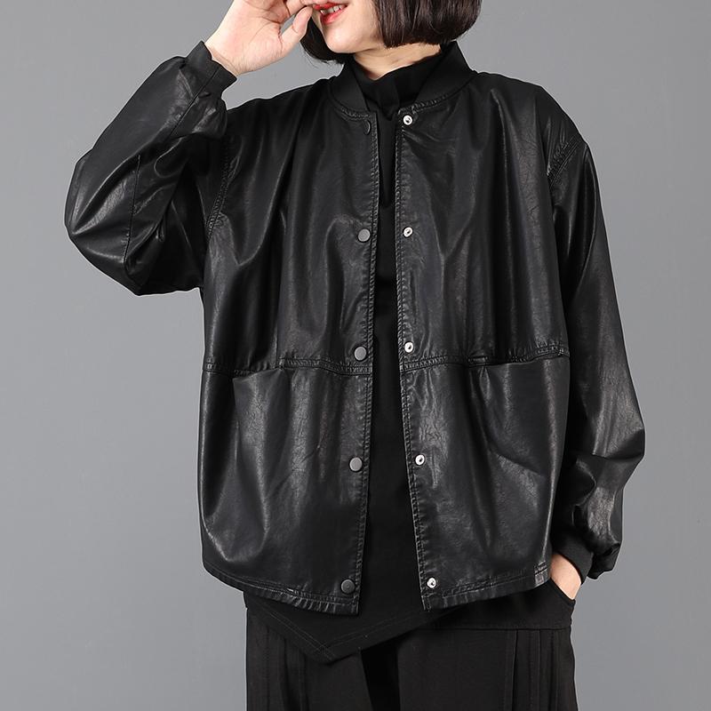 Large Size Women's Leather Jacket Short Winter Coat Women's Tide Ins Autumn and Winter 2024 New Thickened Jacket Spring Top Women