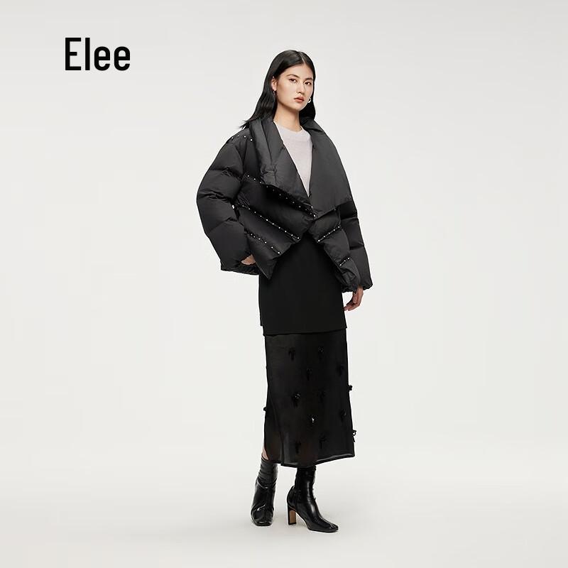 AILAIYI Women's Short Goose Down Jacket with Belt