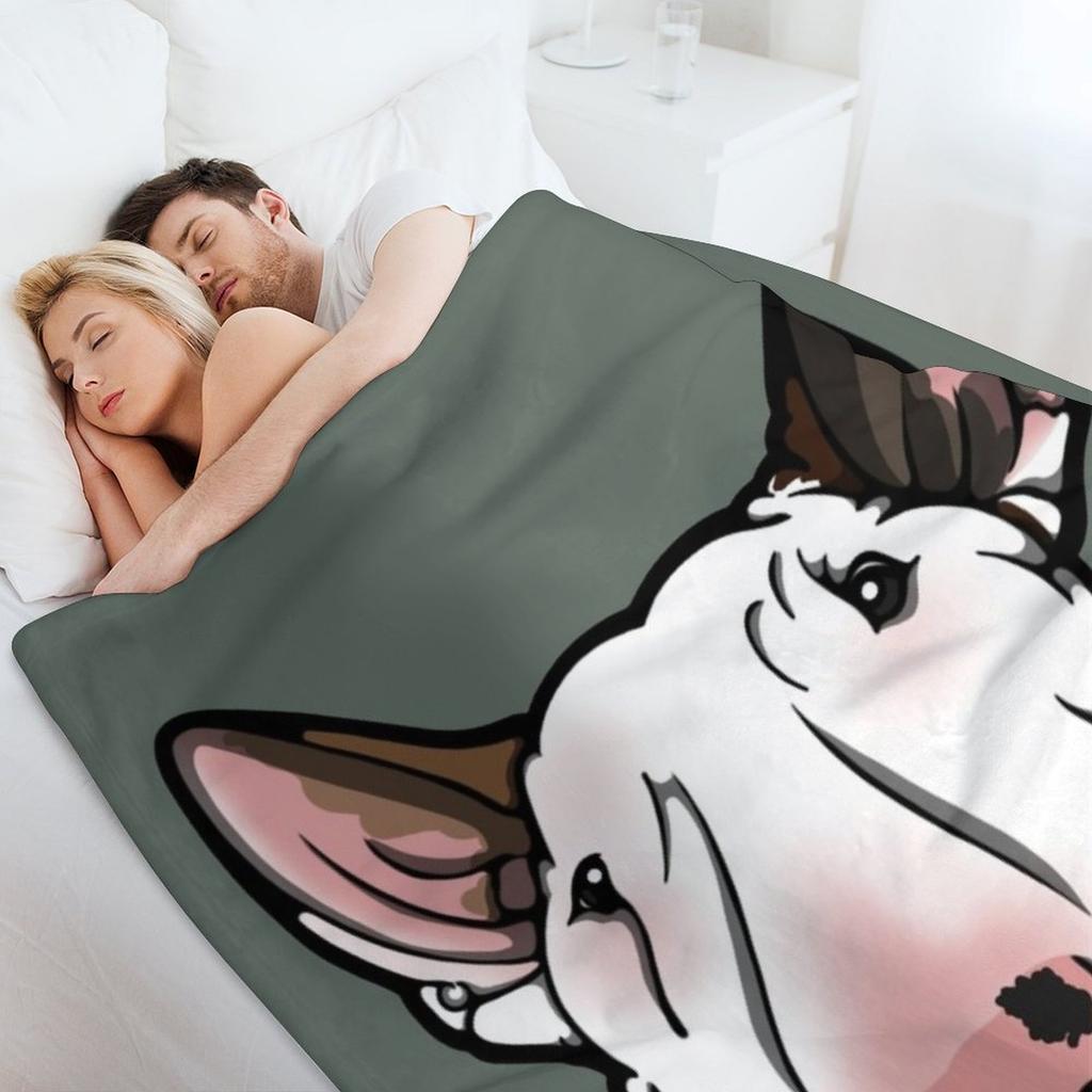 Manta de Lançar Bull Terrier Inglês Snoop-y Flanela Para Bebê anime Mantas de Flanela