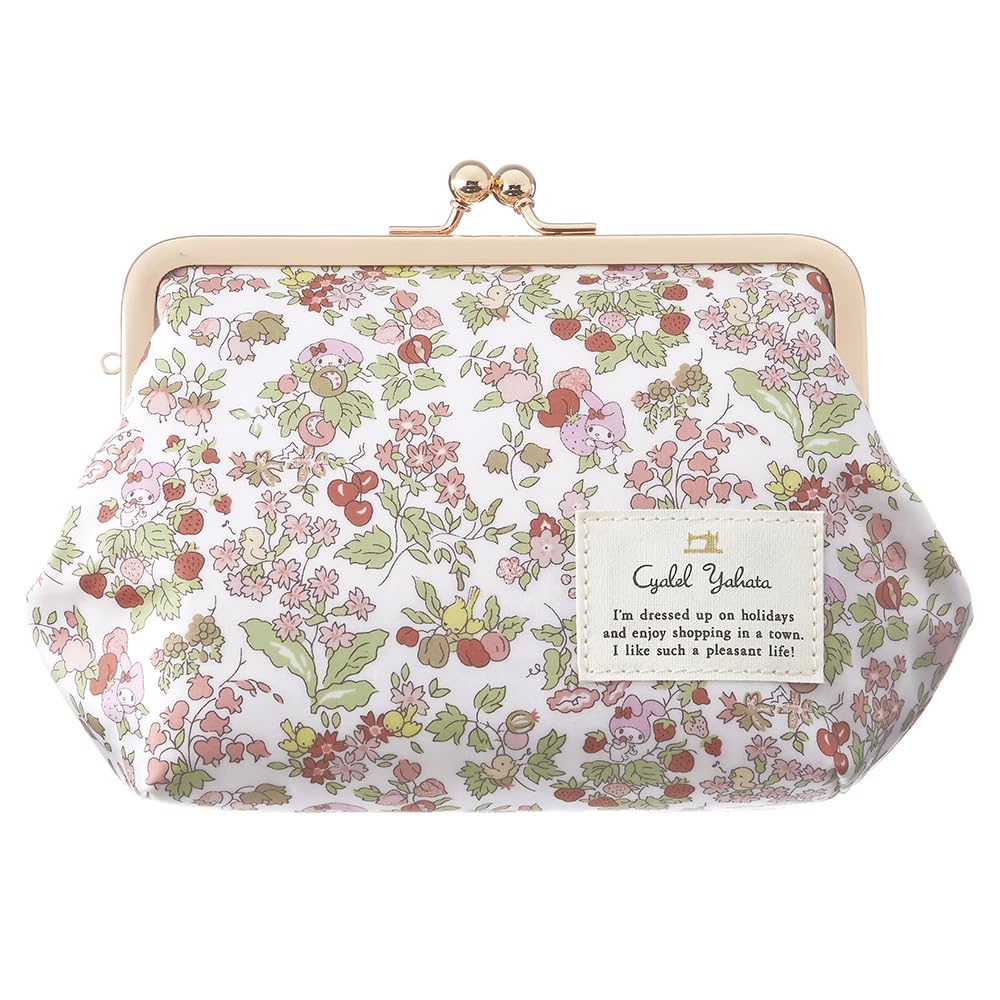 My Melody clasp cosmetic Sanrio Liberty cute and sophisticated floral made in Japan by Cyalel Yahata Orchard pouch, character, print, design, stylish,
