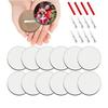 10Pcs/set Heat Press Printing Sublimation Printable Buttons Blanks DIY Brooches Button Pin  Office