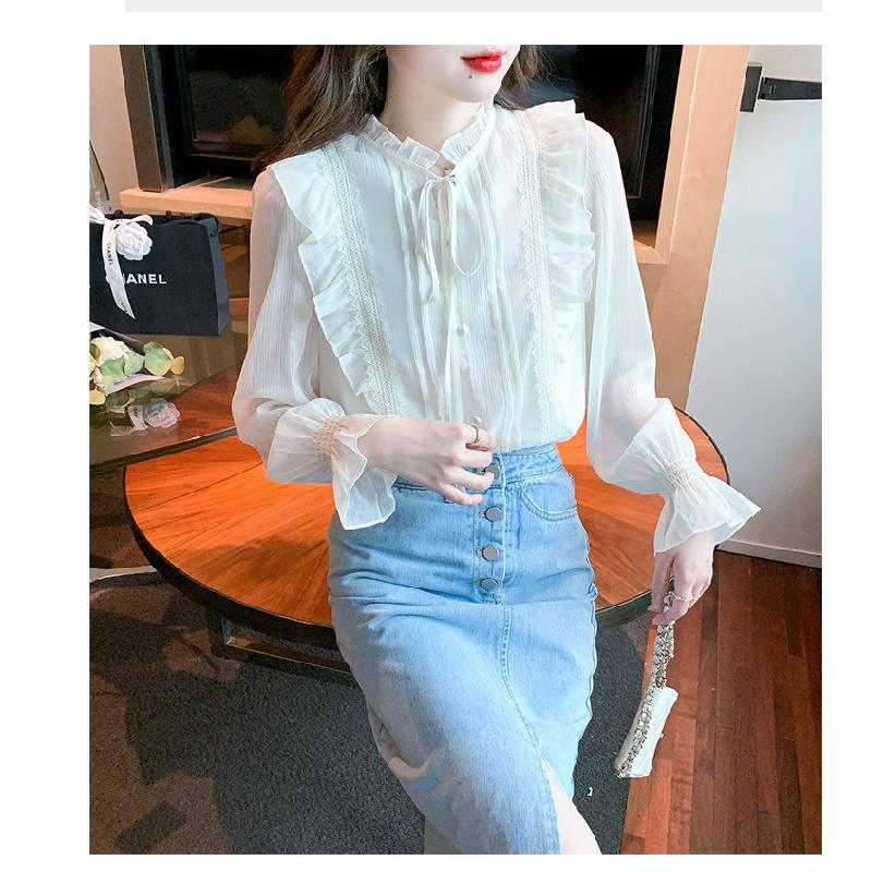 2026 Spring and Autumn New Elegant Chiffon Women's Shirt Fashionable Long Sleeve Top