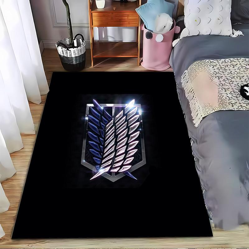 Attack on Titan Wings Logo carpet Non-slip rug suitable for living room and bedroom sofas