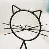 With Metal Holder Heart Glass Vases Cute Wrought Iron Vase Simple Cat Shape Hydroponic Vases  Table