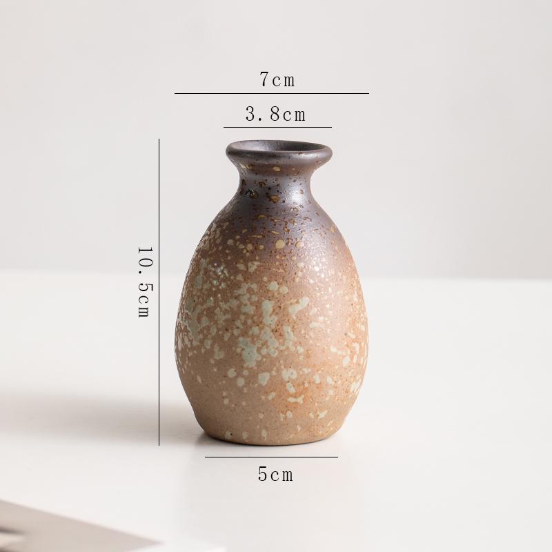 Retro Ceramic Vase for Dry Flowers & Green Plants - Living Room & Study Decor