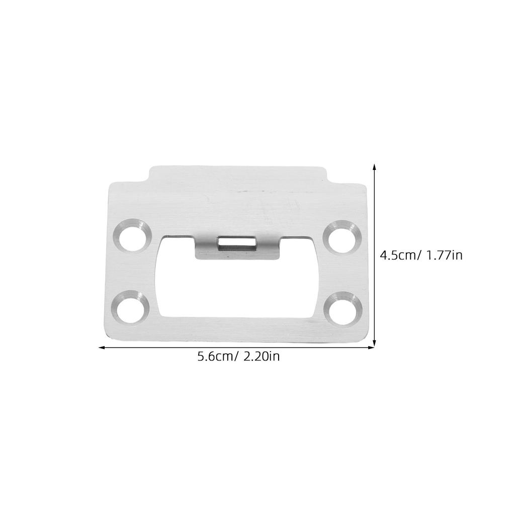 1Set Universal Stainless Steel Door Strike Plate Reinforcement Latch Protector for Interior Exterior Doors Security Upgrade