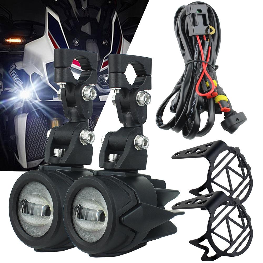 2PC/Motorcycle Fog Lights Upgraded LED Auxiliary Spotlight 40W 6000 LM for BMW R1200GS ADV F800GS F700GS F650 K1600