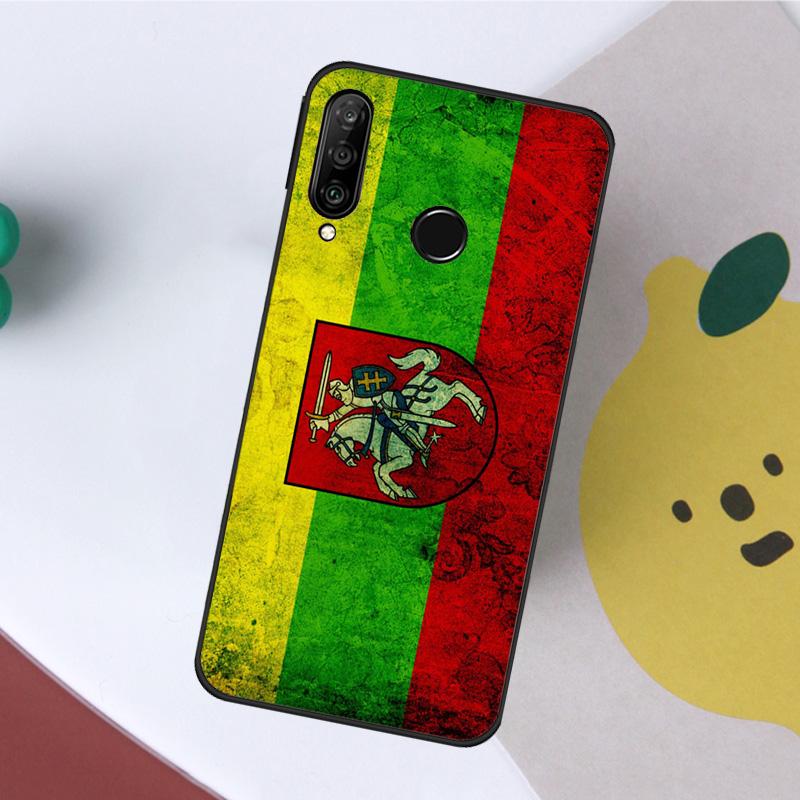Lithuania Flag Lithuanian For Huawei Nova 5T 9 10 SE 7i 8i 11i 12i Y60 Y61 Y70 Y72 Y73 Y90 Y91 P20 P40 P30 Lite Case