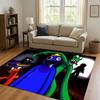 HD R-Rainbow Friends Game Cartoon Living Room Non-Slip Area Rug Carpet for Bedroom Playroom Sofa,Easy Clean Home Decor Doormat