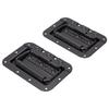 2PCS Recessed Spring Loaded Speaker Case Handles with Rubber Grip Stainless Steel for RV Yacht Flightcase PA Speaker Box