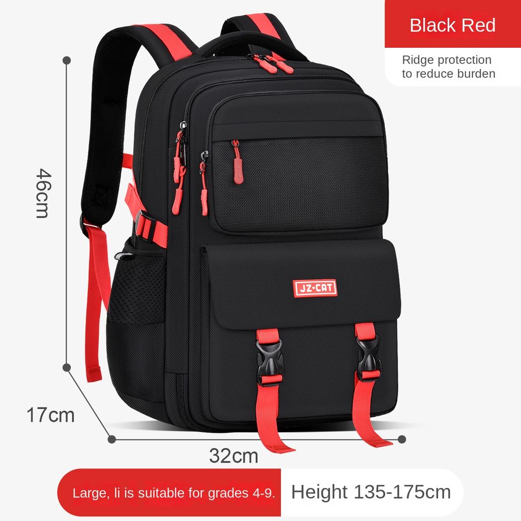 Ny Pojkars Ryggsäck Stor Kapacitet Kylskåpsdörr Vattentät Ryggsäck Skolväska för Grundskole- och Gymnasieelever