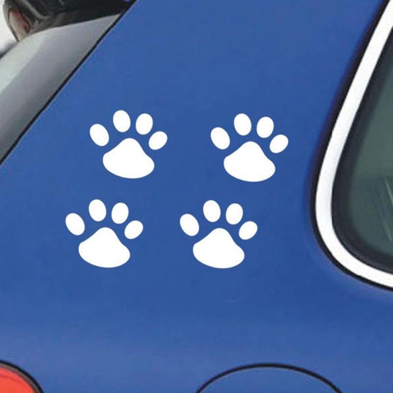 4 teile/satz Lustige Kreative Hund/Katze Pfote Dekoration Aufkleber Auto Aufkleber Ganzkörper-Styling Aufkleber