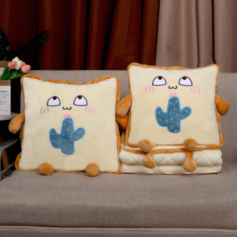 Cartoon Pillow, Quilt, Dual-Purpose Air Conditioner, Creative Cushion, Office Lunch Break, Two In One