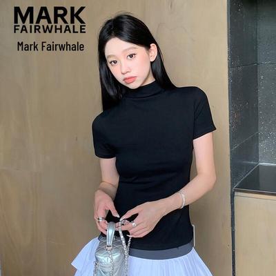 Women's Half-High Collar Slim Fit T-shirt