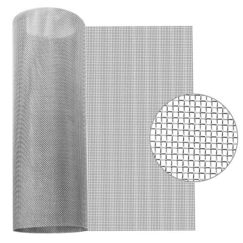 ZADAFINA Stainless Steel Mesh, 300*1000mm, Industrial Wire Mesh, Stainless Steel Plain Weave Wire Mesh, Heat-Resistant, Corrosion-Resistant, Filtratio