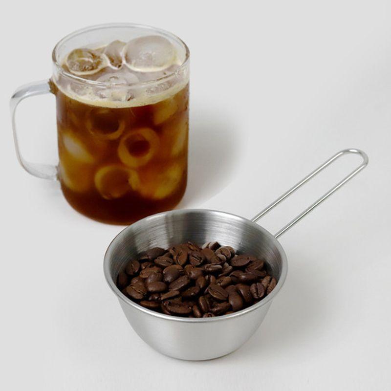 Reborn. J 304 Stainless Steel Long Handle Mini Measuring Cup 2-piece Set (200ml + 400ml) / Stainless Steel Handle Mixing Bowl