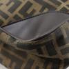 Fendi Mini Tote Handbag Zucca Pattern Brown Nylon Canvas Women Used