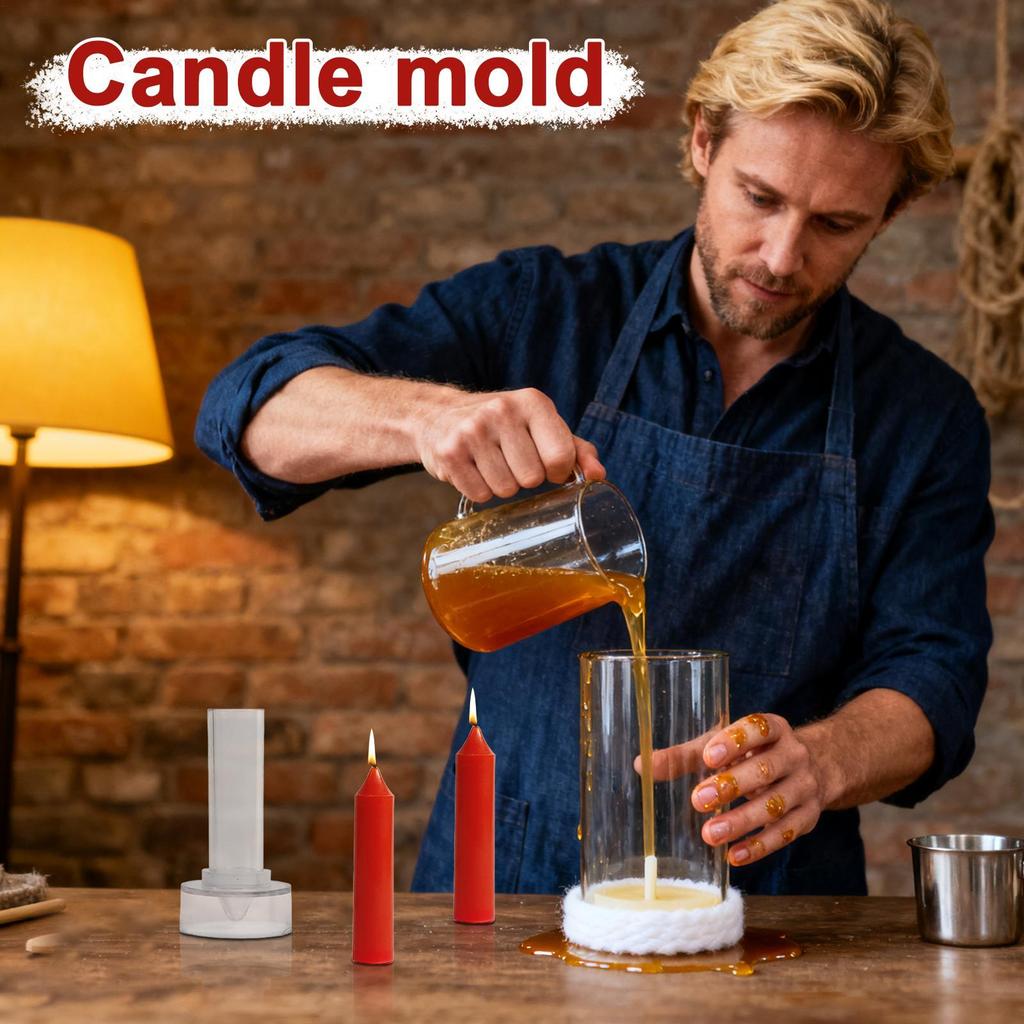 DIY-Spitzkerzen-Herstellungsset mit wiederverwendbaren Formen Kreieren Sie elegante Kerzen für den Weihnachtstisch Romantisches Abendessen Kirchenhochzeit Dekoration