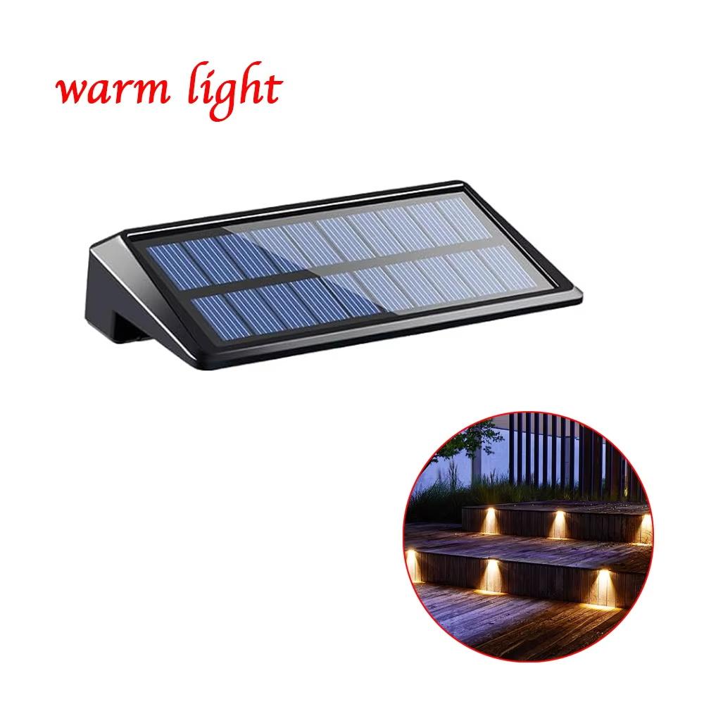 Solar Wall Lights Outdoor Waterprood Deck Lights for Outside Fence Solar Lights for Backyard Wall Fence Deck Gutter Porch