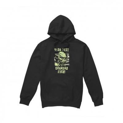 Mens Yoda Best Grandad Comic Hoodie