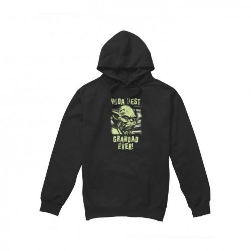 STAR WARS Mens Yoda Best Grandad Comic Hoodie