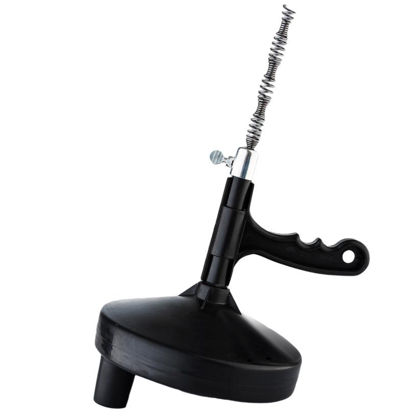 Hand-Crank Steel Wire Pipe Dredger for Toilets & Kitchens