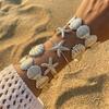 Gold Arm Cuff Bracelets Silver Flower Upper Arm Bracelet for 5Pcs/Set Party