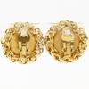 CHANEL COCO Mark Earring logo vintage Plated Gold 50g Women Used