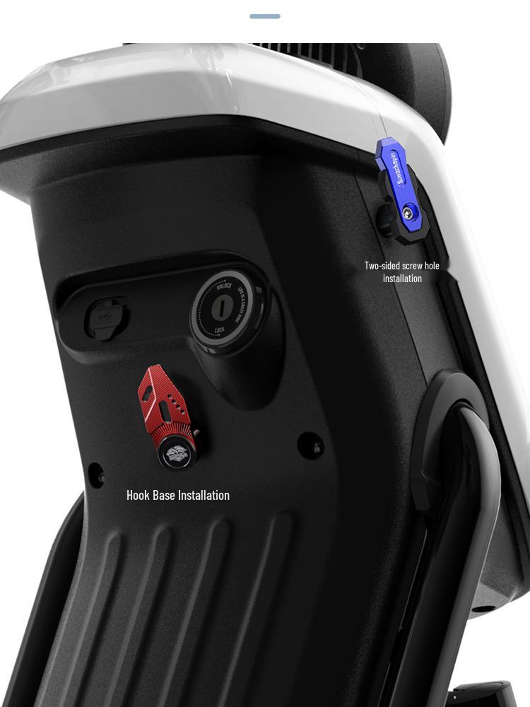 Universal No-Drill Front-Mounted Hook for Electric Scooters & Motorcycles